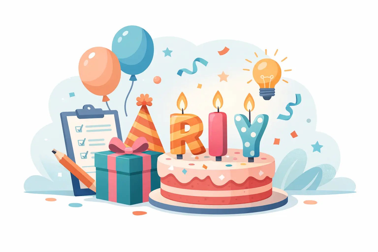 31 Example Birthday Candle Message Ideas - Girly Candles