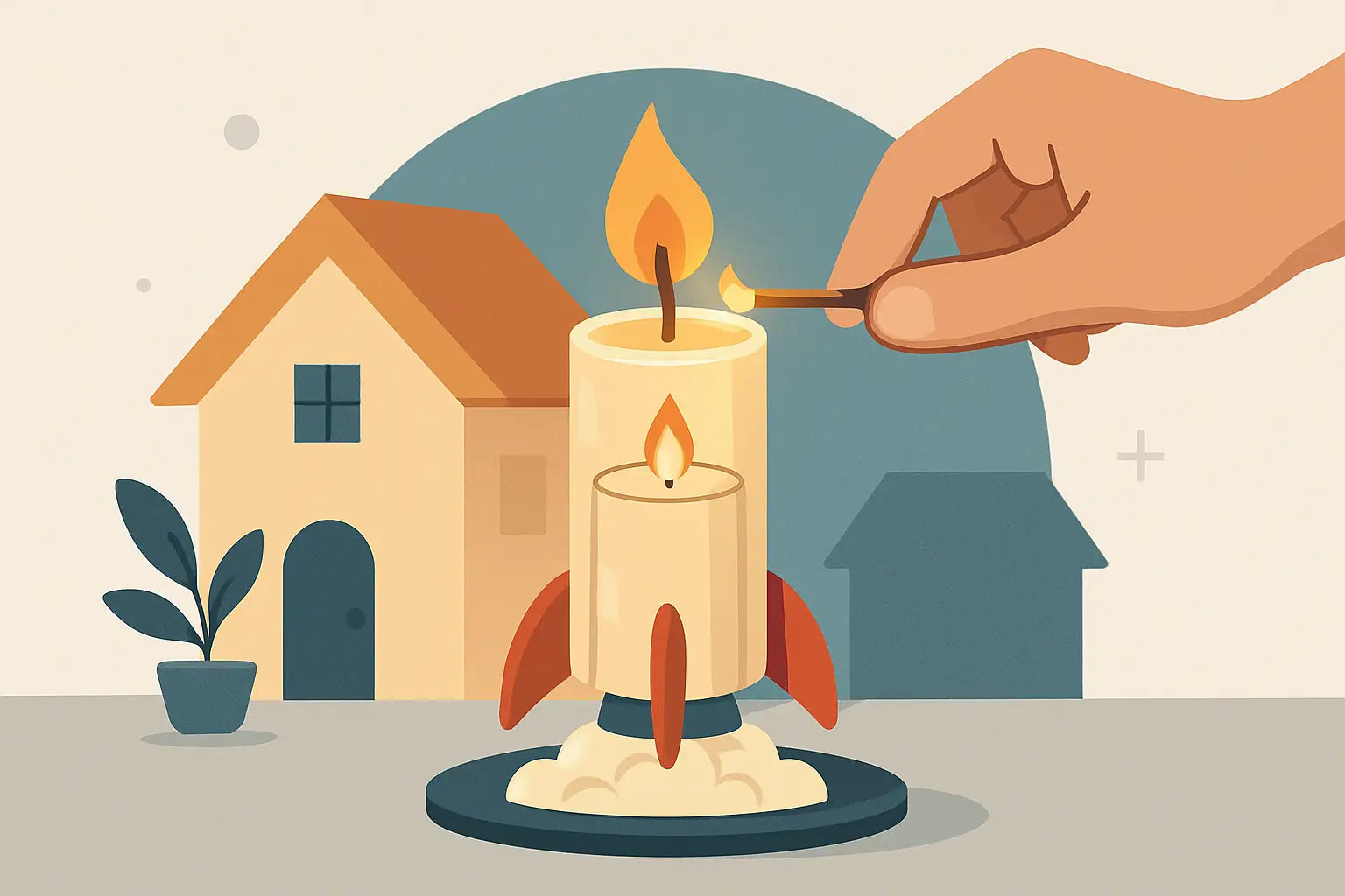 Funny Housewarming Candle That Actually Lands