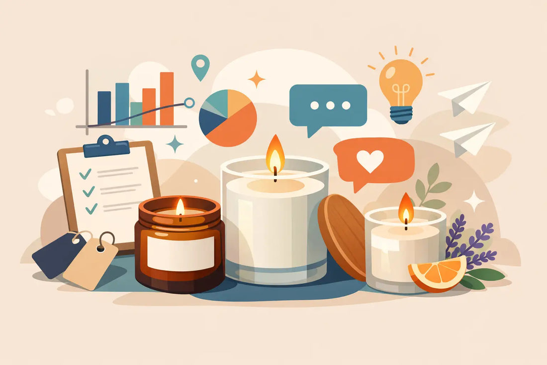 A Guide to Candle Label Messages That Actually Land