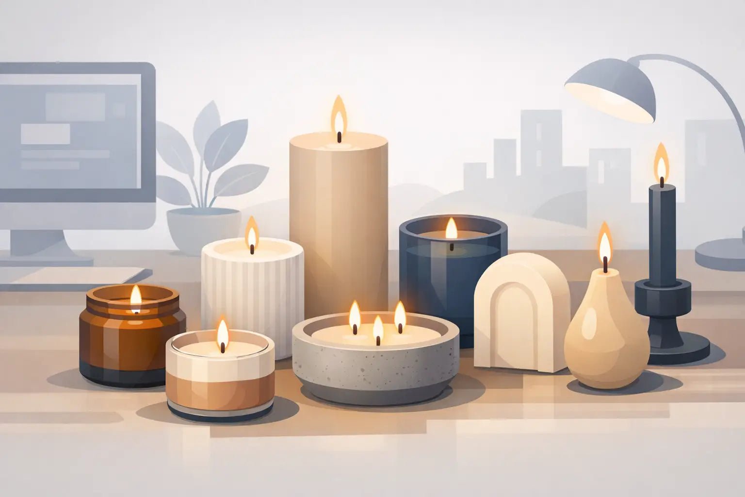 9 Best Candles for Office Desk Vibes - Girly Candles