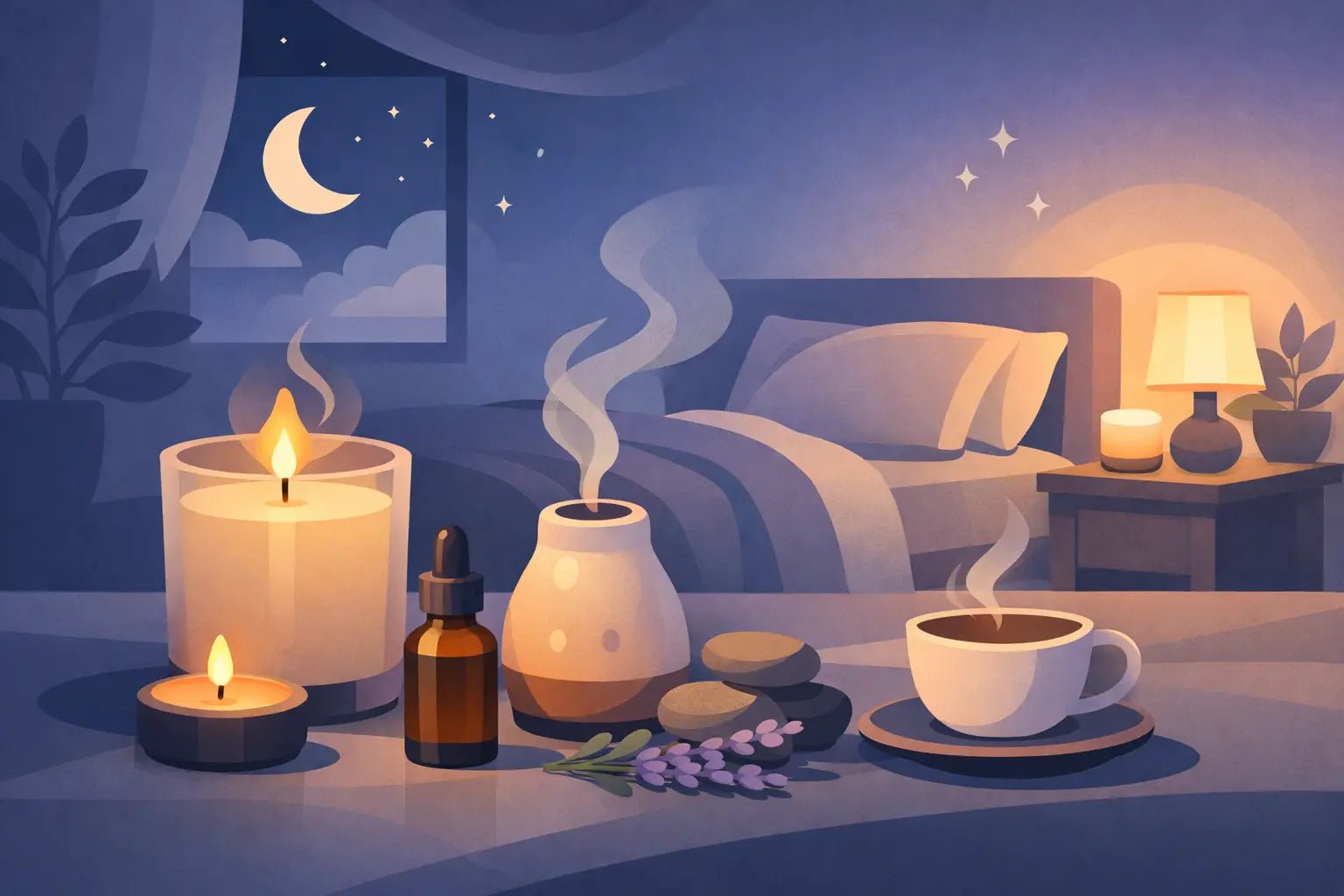 A Bedtime Wind Down Candle Routine That Works - Girly Candles