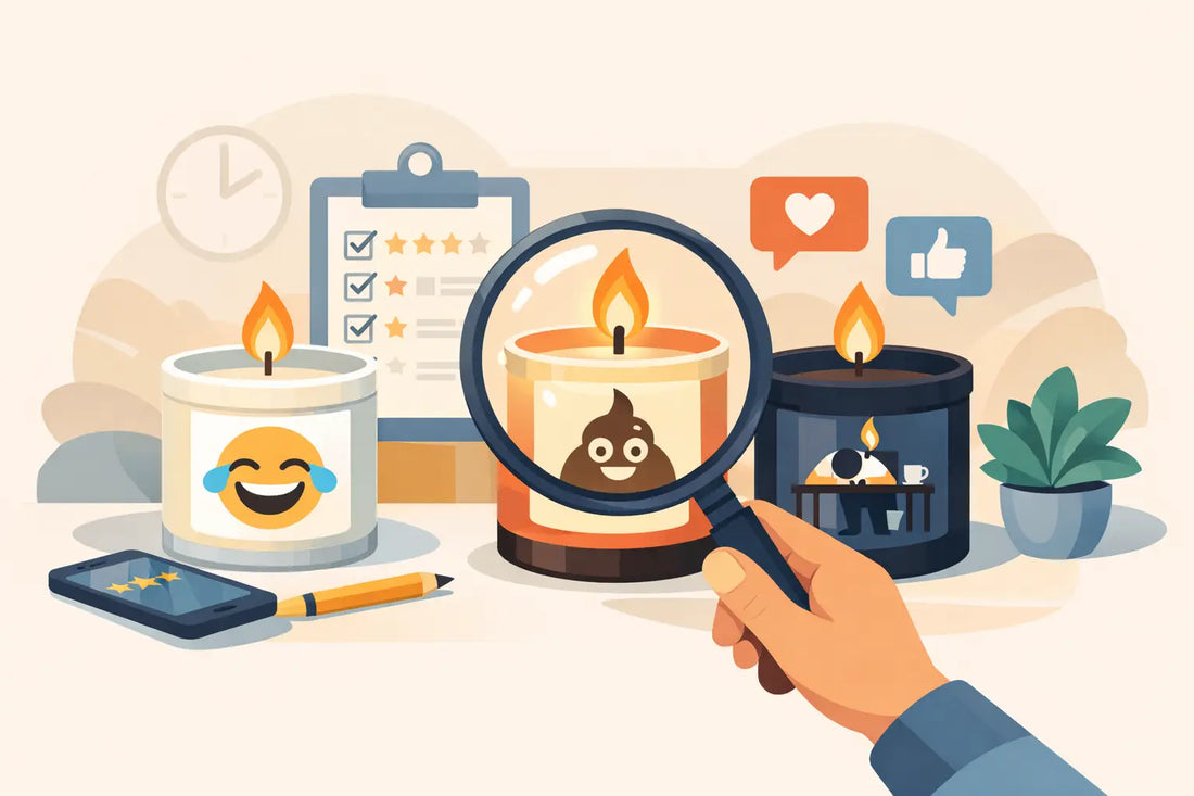 How to Review Candles With Funny Sayings