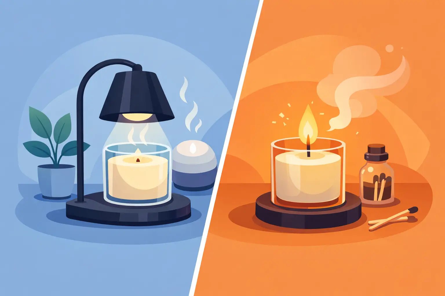 Candle Warmer vs Burning Safety Guide - Girly Candles