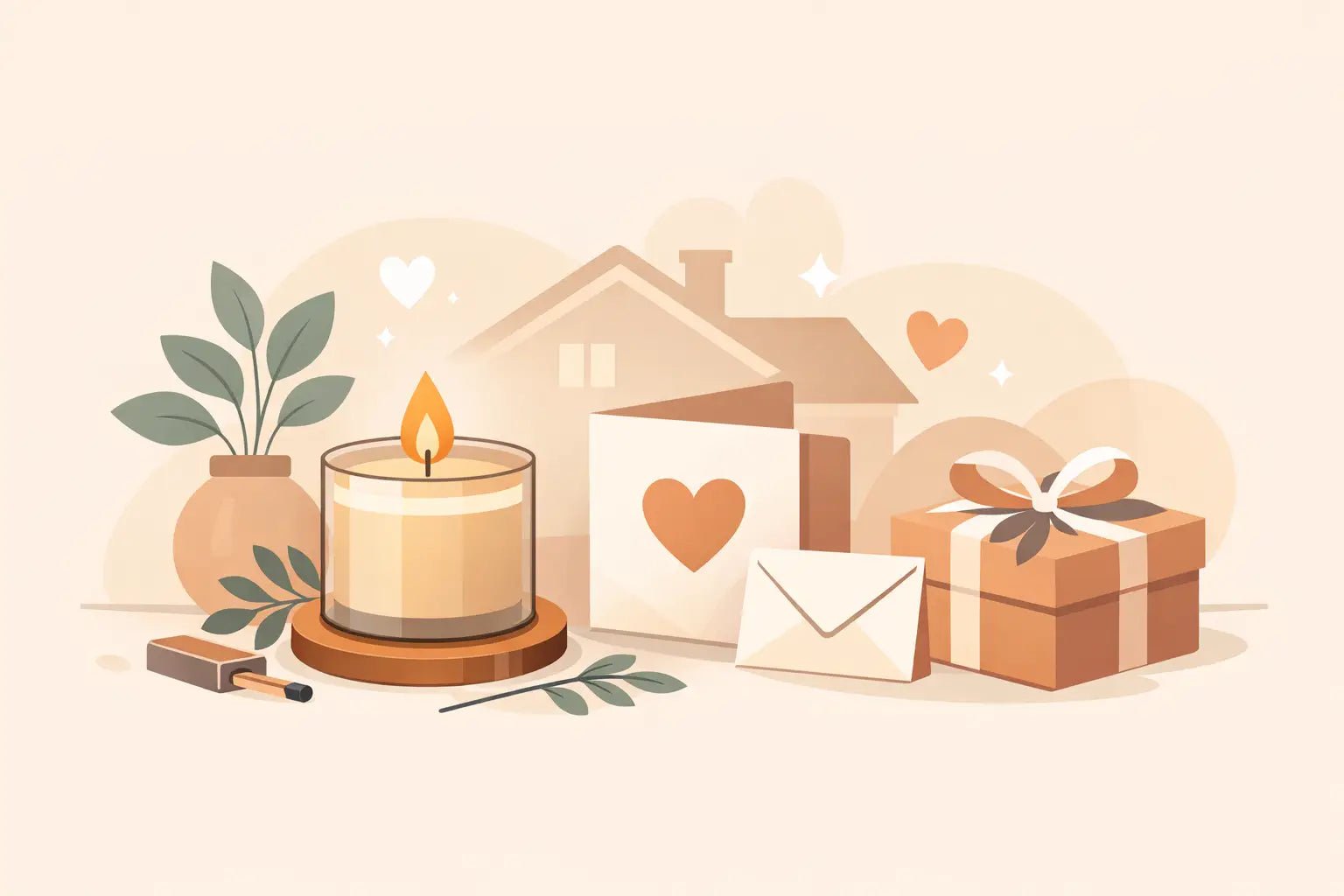 Example Housewarming Candle Gift Note Ideas - Girly Candles