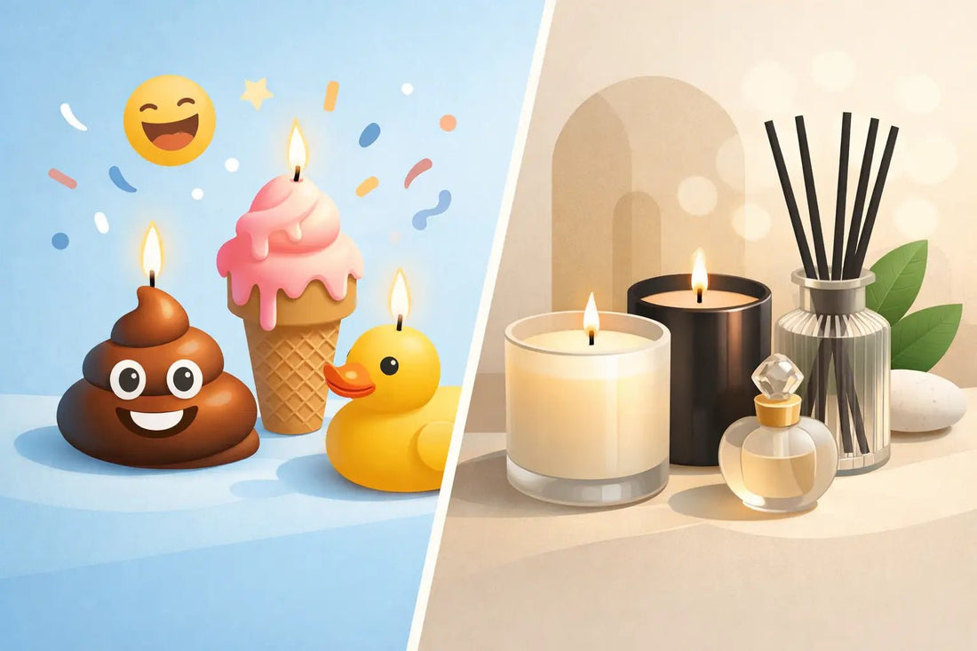 Funny Candles vs Luxury Candles - Girly Candles
