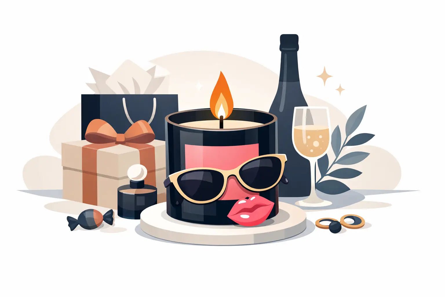 Hostess Gift Candle With Attitude That Lands - Girly Candles