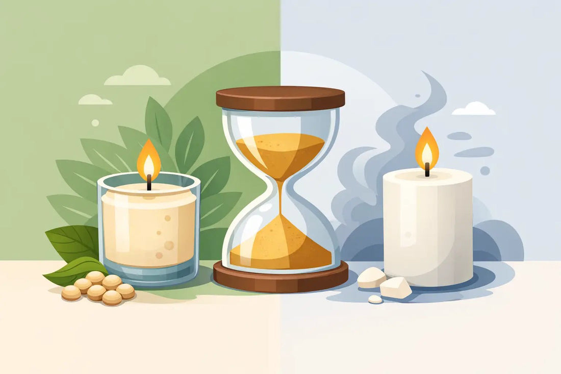 Soy Candles vs Paraffin Burn Time - Girly Candles
