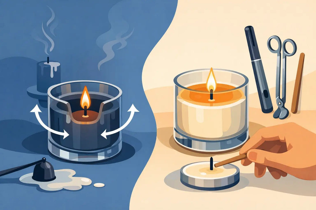 Why Candle Tunnels and How to Fix Them - Girly Candles