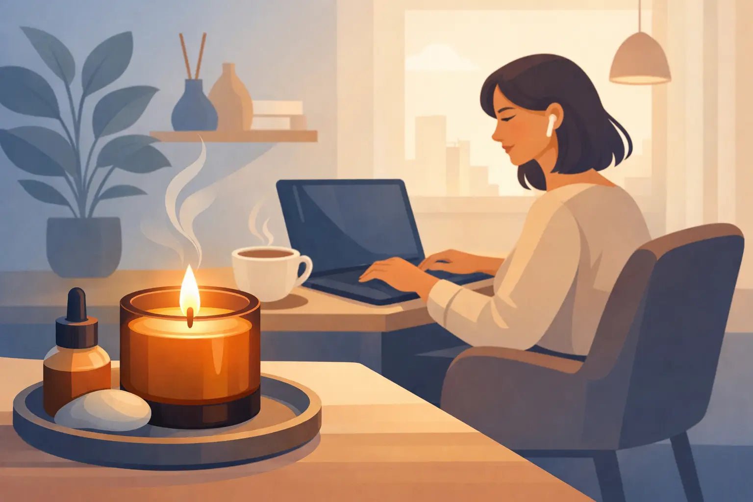 Work From Home Candle Routine That Actually Helps - Girly Candles