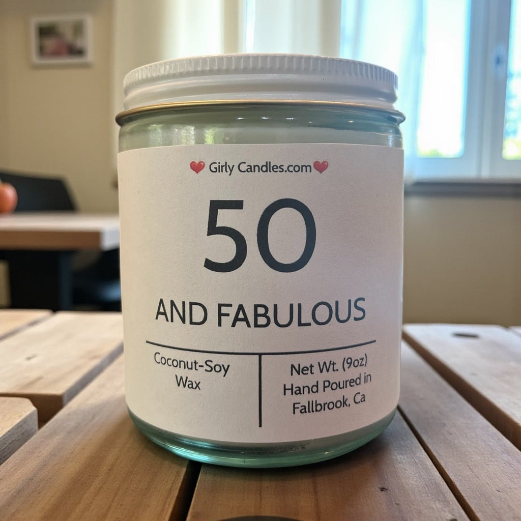 50 And Fabulous - Girly Candles