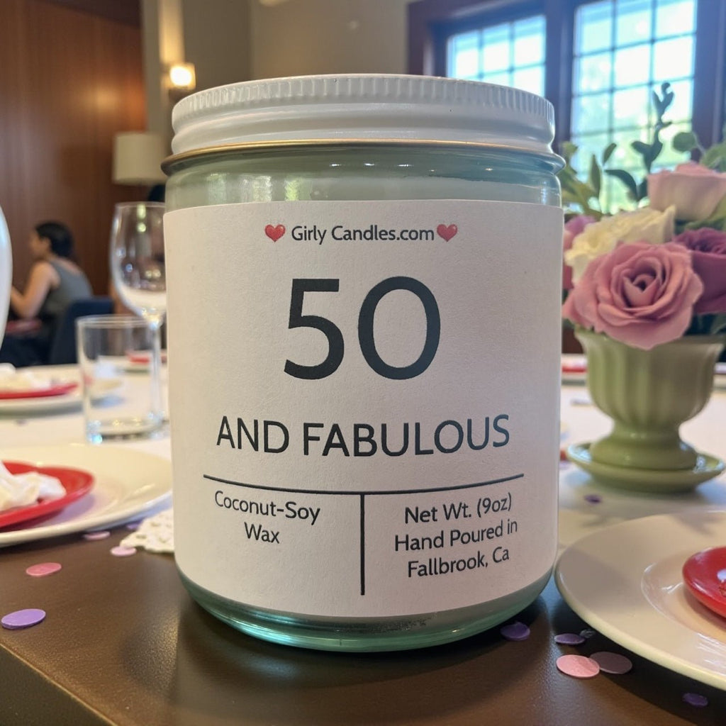 50 And Fabulous - Girly Candles