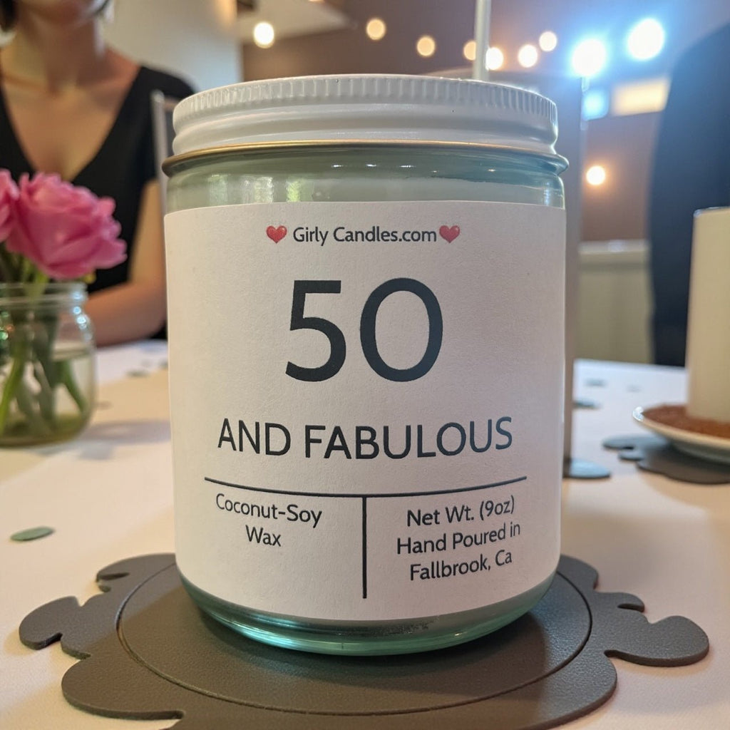 50 And Fabulous - Girly Candles