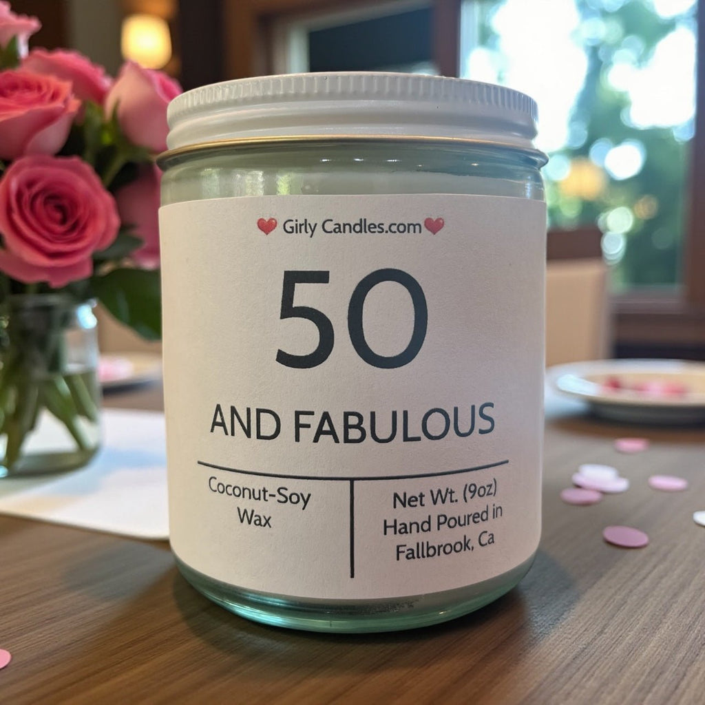 50 And Fabulous - Girly Candles