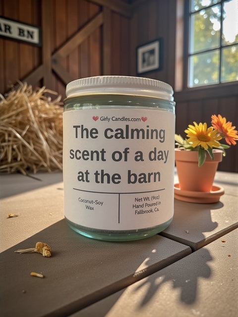 The calming scent of a day at the barn