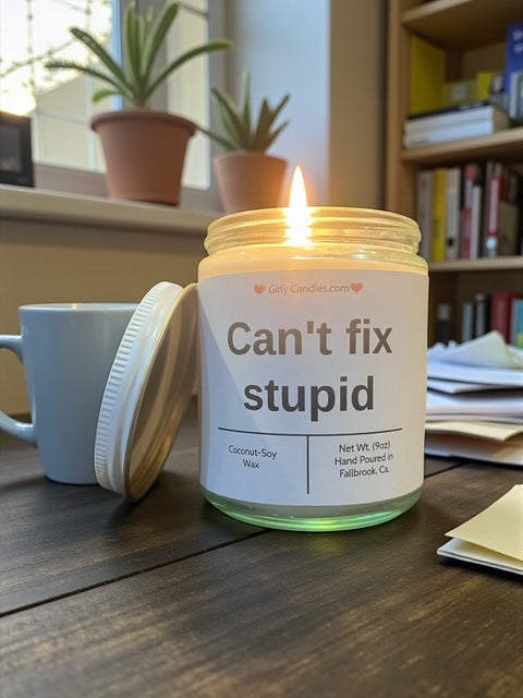 Can't fix stupid