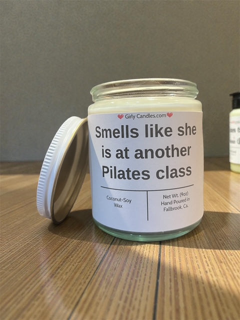 Smells like she is at another Pilates class