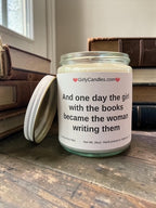 And one day the girl with the books became the woman writing them
