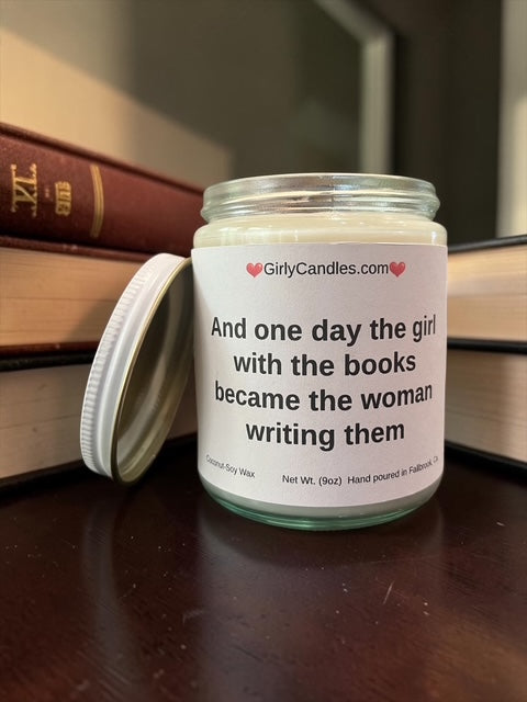And one day the girl with the books became the woman writing them