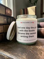 And one day the girl with the books became the woman writing them