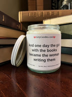 And one day the girl with the books became the woman writing them