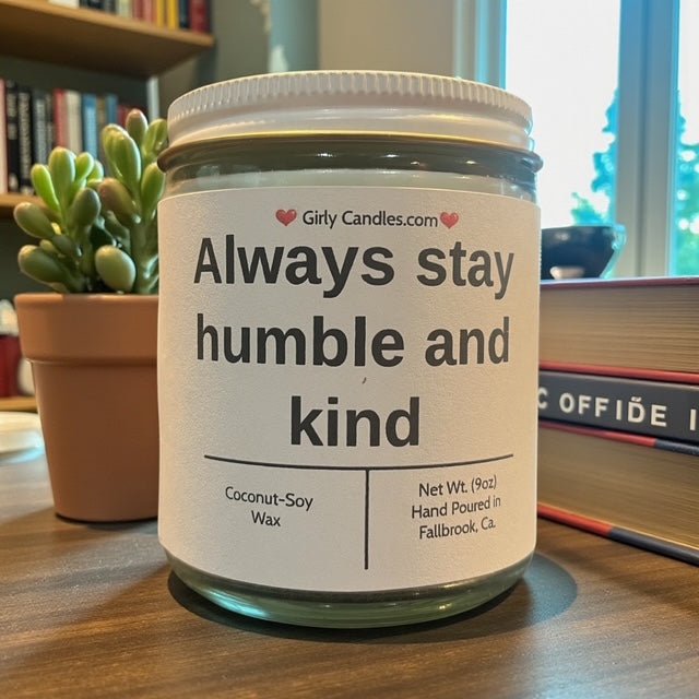 Always Stay Humble and Kind - Girly Candles