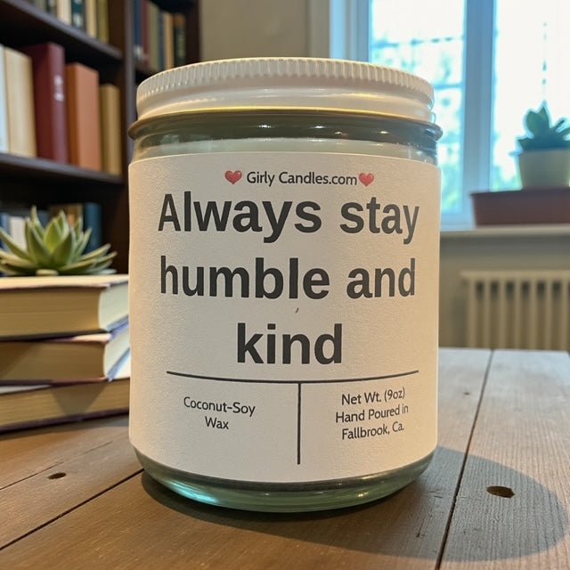 Always Stay Humble and Kind - Girly Candles