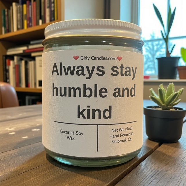 Always Stay Humble and Kind - Girly Candles