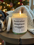 Australian Shepherd snuggles - Girly Candles