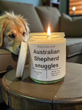Australian Shepherd snuggles - Girly Candles