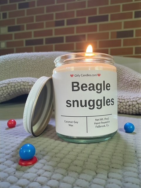 Beagle snuggles - Girly Candles