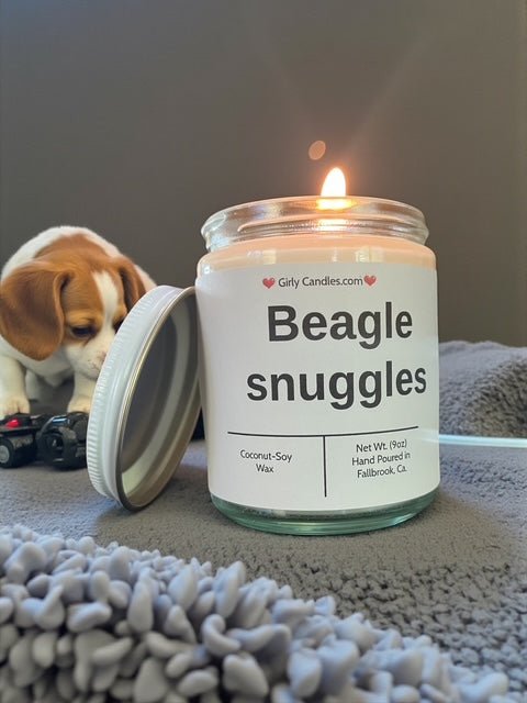 Beagle snuggles - Girly Candles