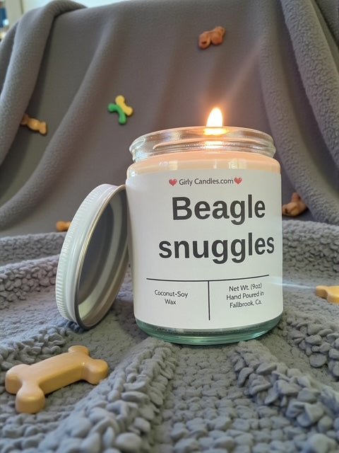 Beagle snuggles - Girly Candles