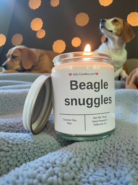 Beagle snuggles - Girly Candles