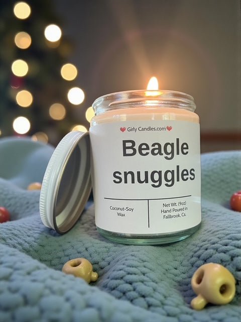 Beagle snuggles - Girly Candles
