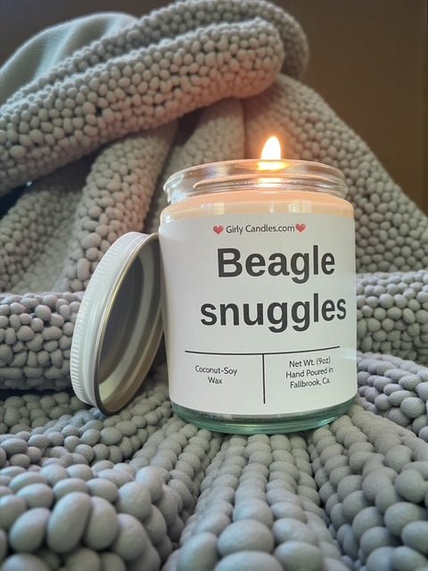 Beagle snuggles - Girly Candles