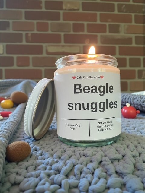 Beagle snuggles - Girly Candles