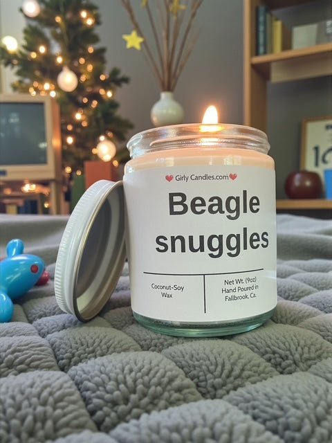 Beagle snuggles - Girly Candles