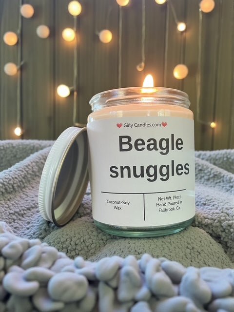 Beagle snuggles - Girly Candles
