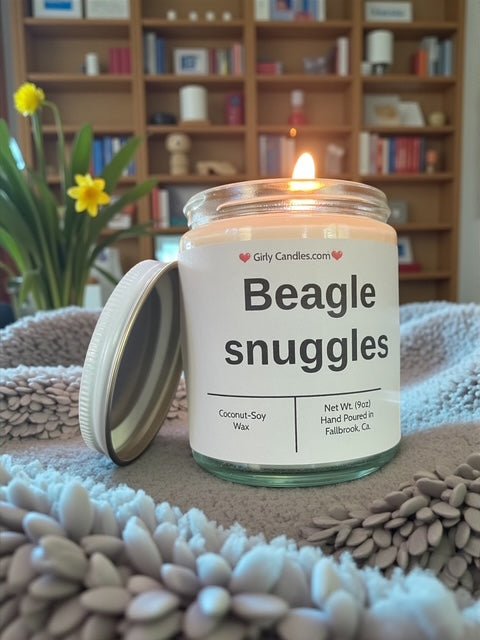 Beagle snuggles - Girly Candles