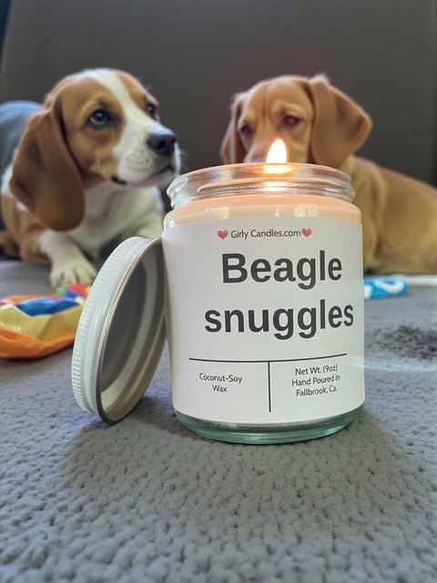 Beagle snuggles - Girly Candles