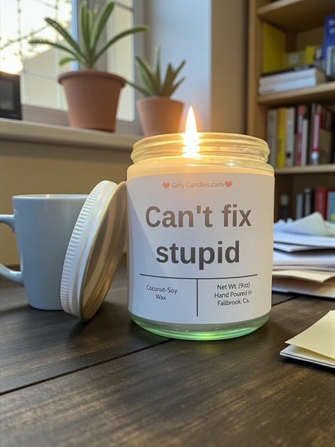 Can't fix stupid - Girly Candles