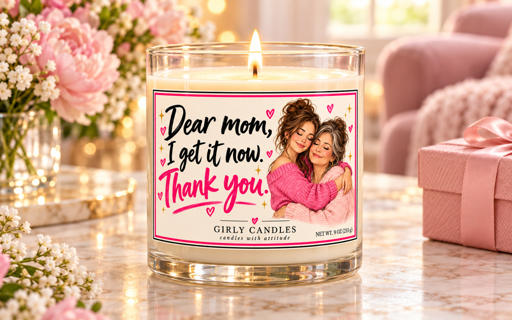 Dear mom, I get it now.  Thank you / Girly Candles