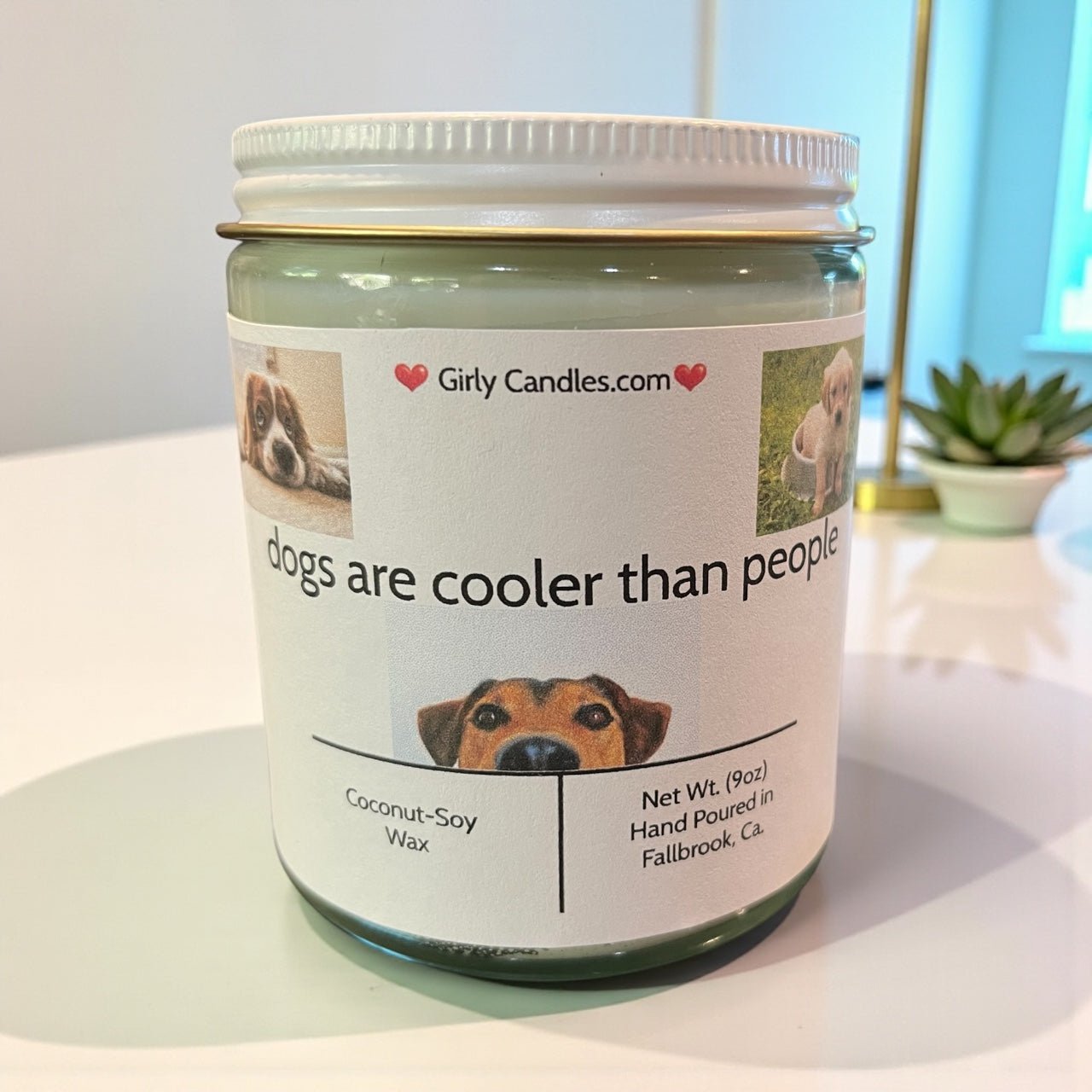Dogs Are Cooler Than People - Girly Candles