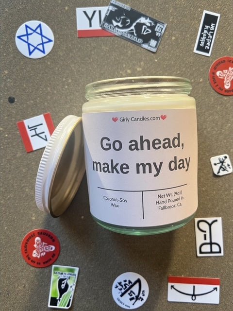 Go ahead, make my day - Girly Candles