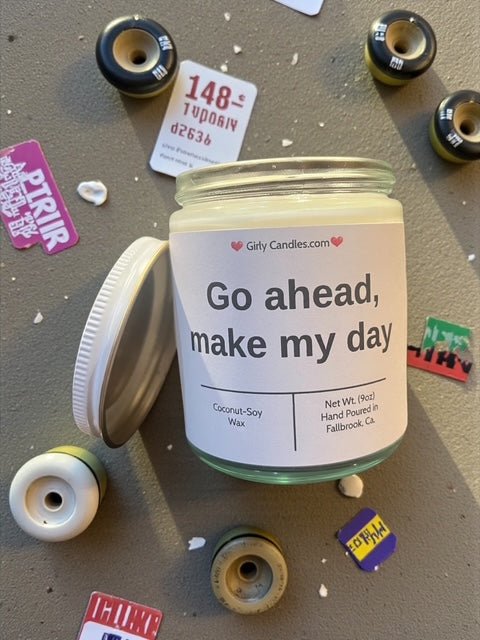 Go ahead, make my day - Girly Candles