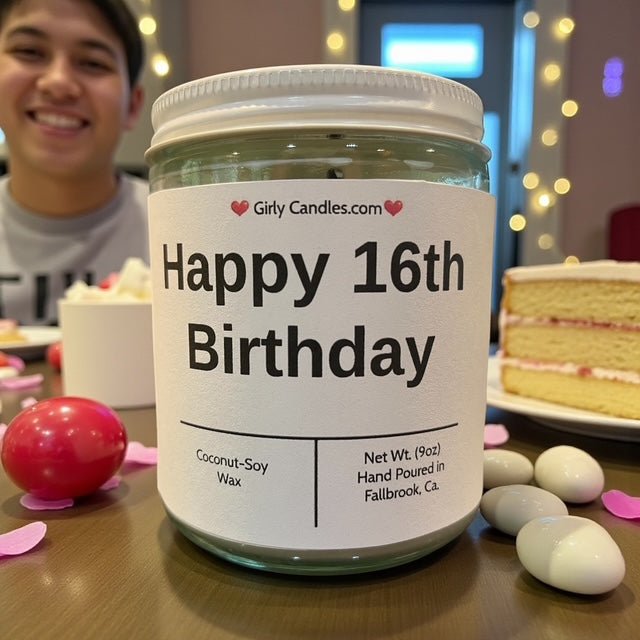 Happy 16th Birthday ! - Girly Candles