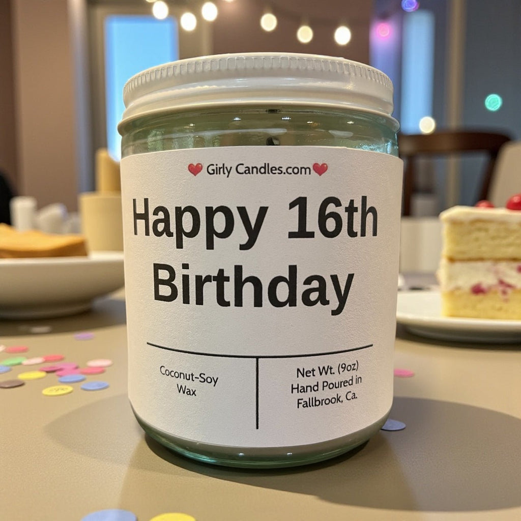 Happy 16th Birthday ! - Girly Candles