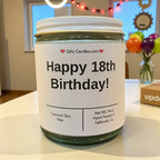 Happy 18th Birthday! - Girly Candles