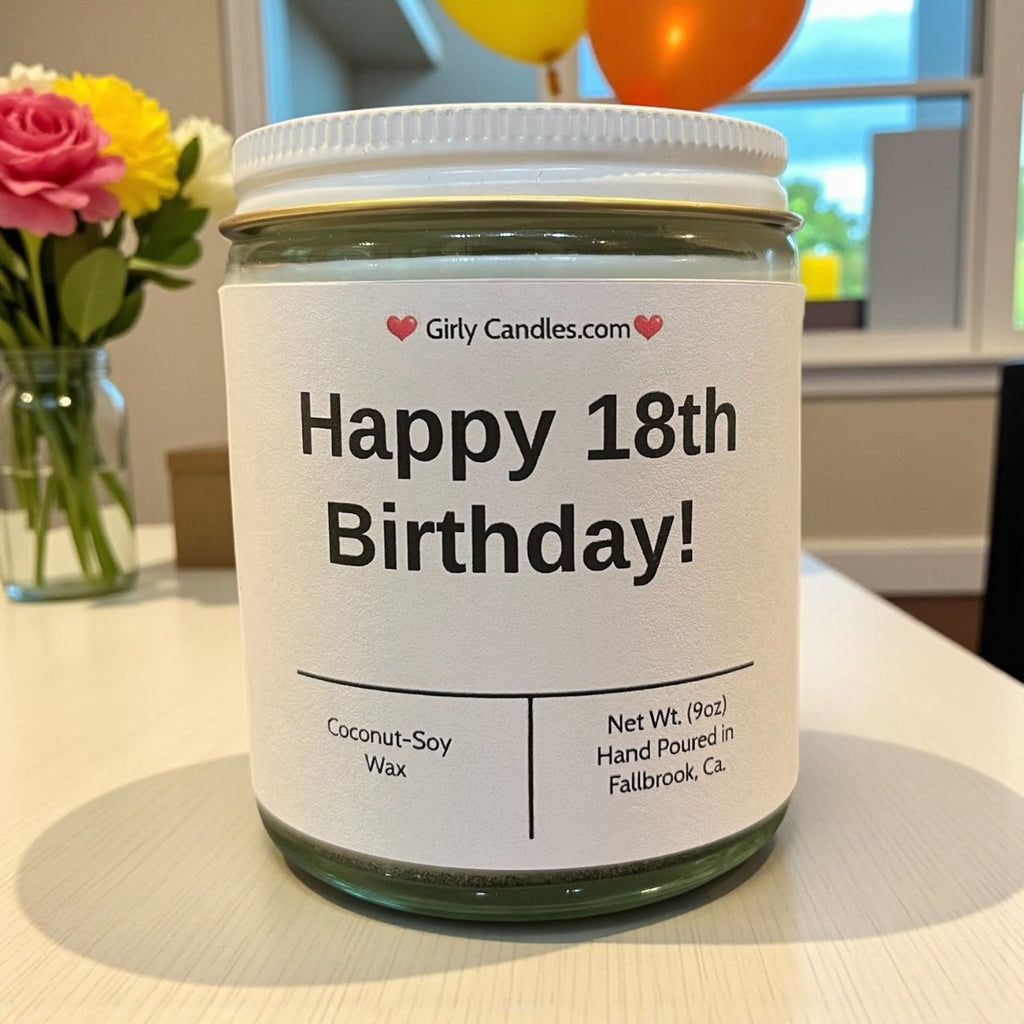 Happy 18th Birthday! - Girly Candles