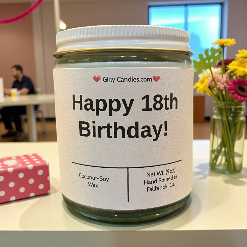 Happy 18th Birthday! - Girly Candles